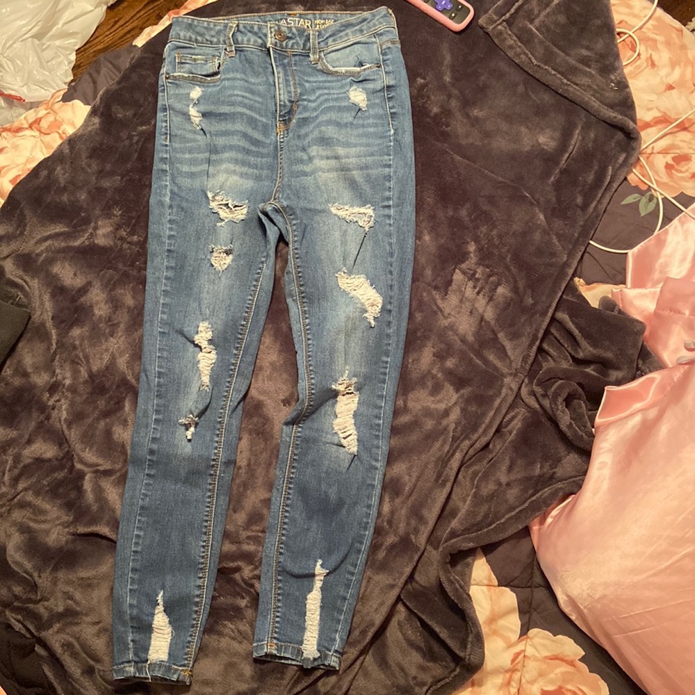 Vanilla star High rise jegging Dark blue/ Size: 7